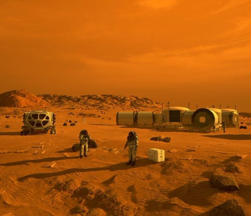 Mars surface image